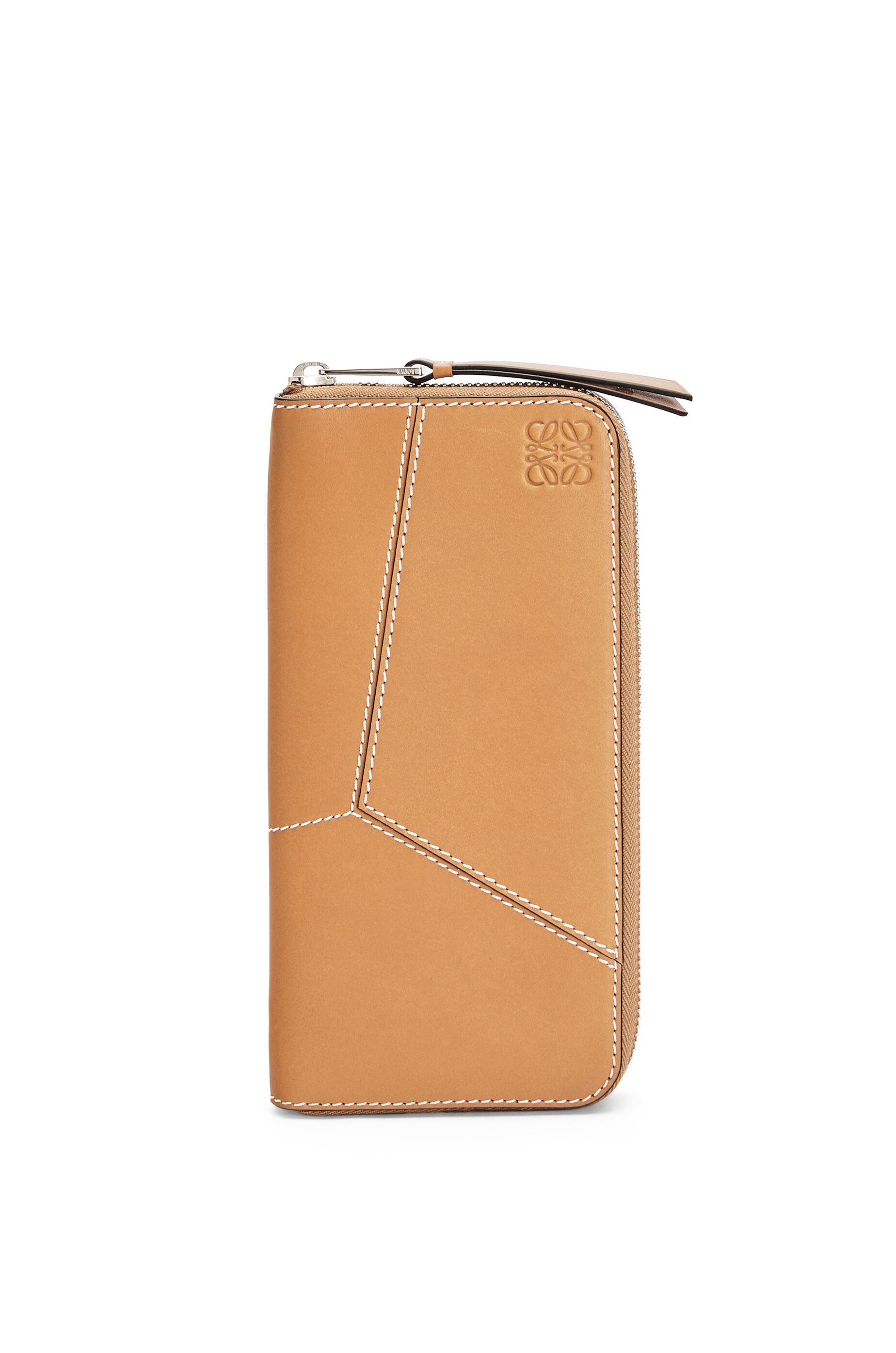 Puzzle stitches open wallet in smooth calfskin - 1