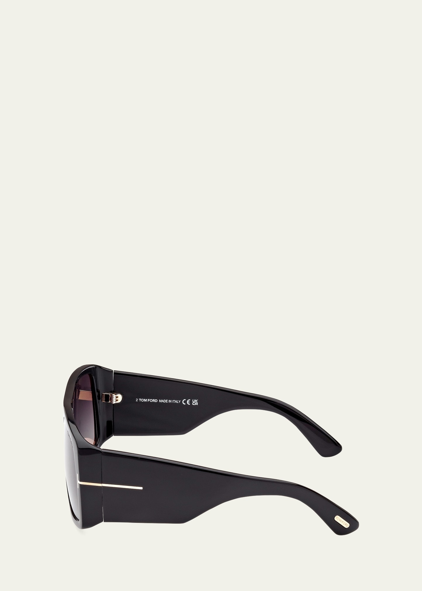 Raven Gradient Logo Square Acetate Sunglasses - 3