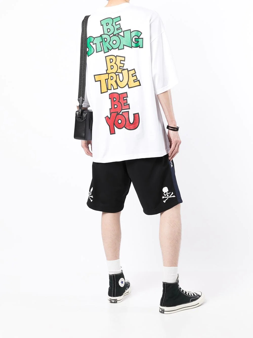 logo-slogan print T-shirt - 2