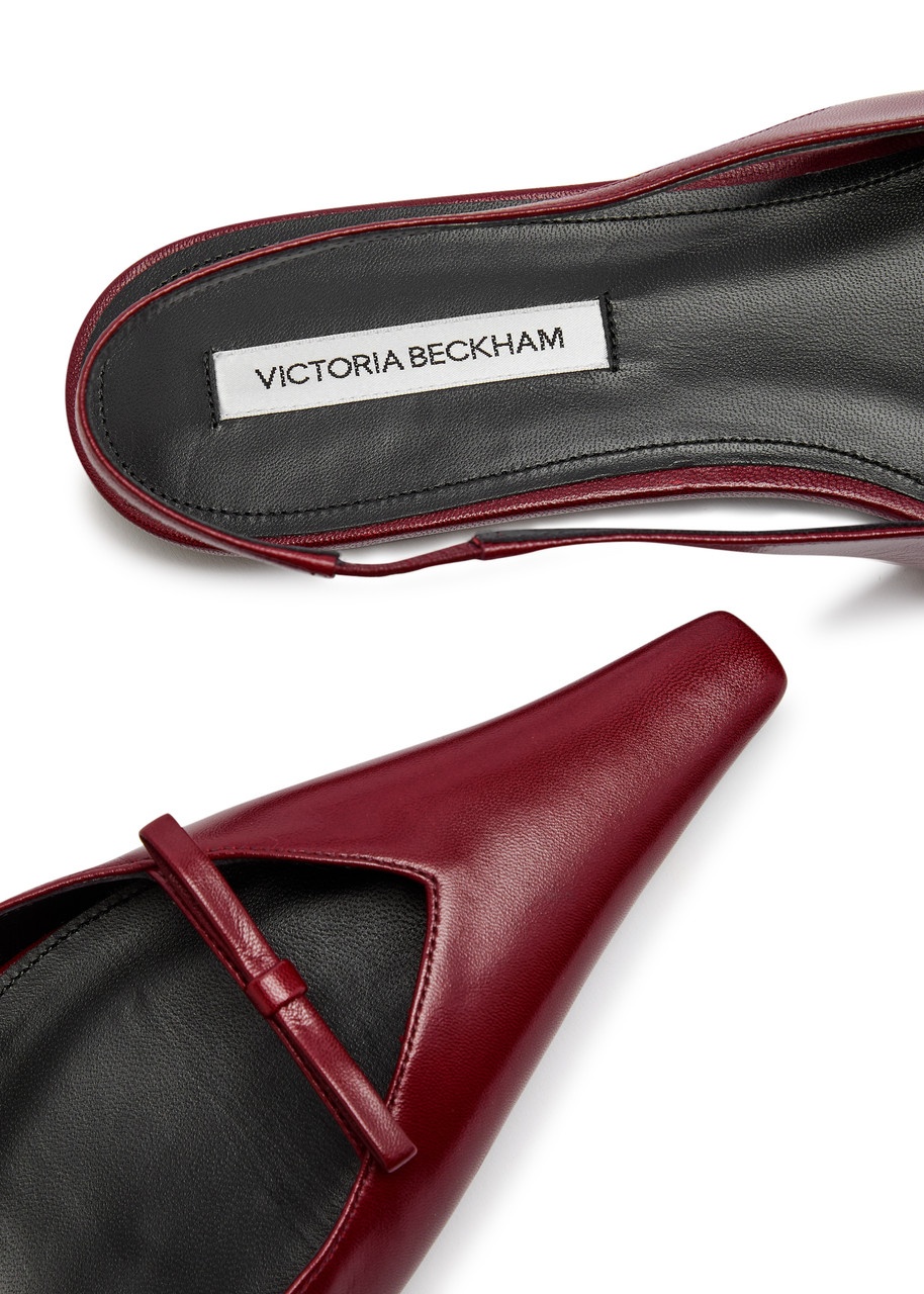 Victoria Beckham Leather Slingback Flats - 4
