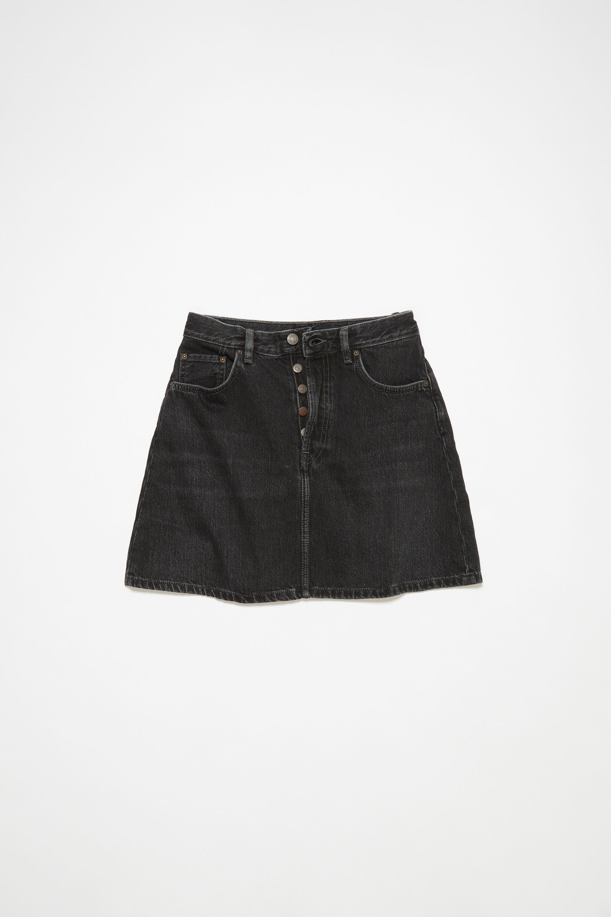 スカート Acne Studios Denim Mini Skirt Black AF0253900 AF0253900FW23 Acne Studios - Denim mini skirt - Black