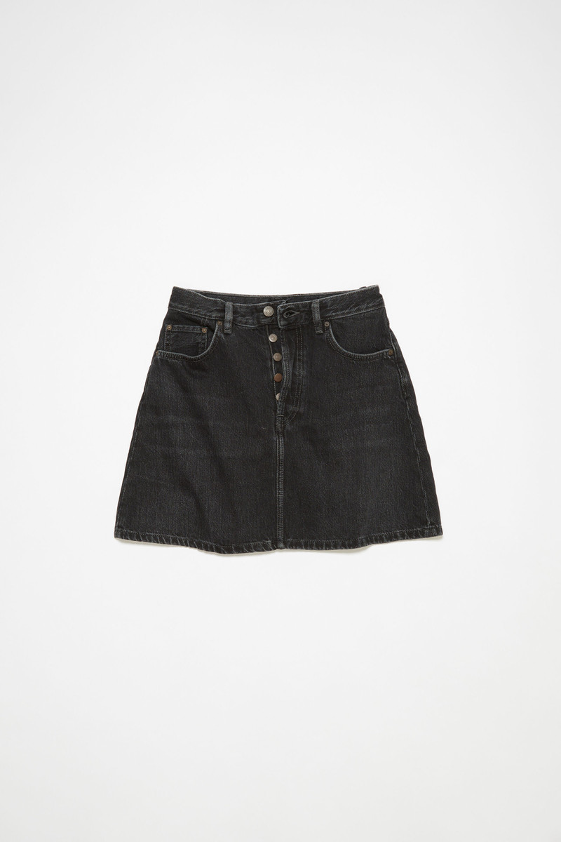 Denim mini skirt - Black 6