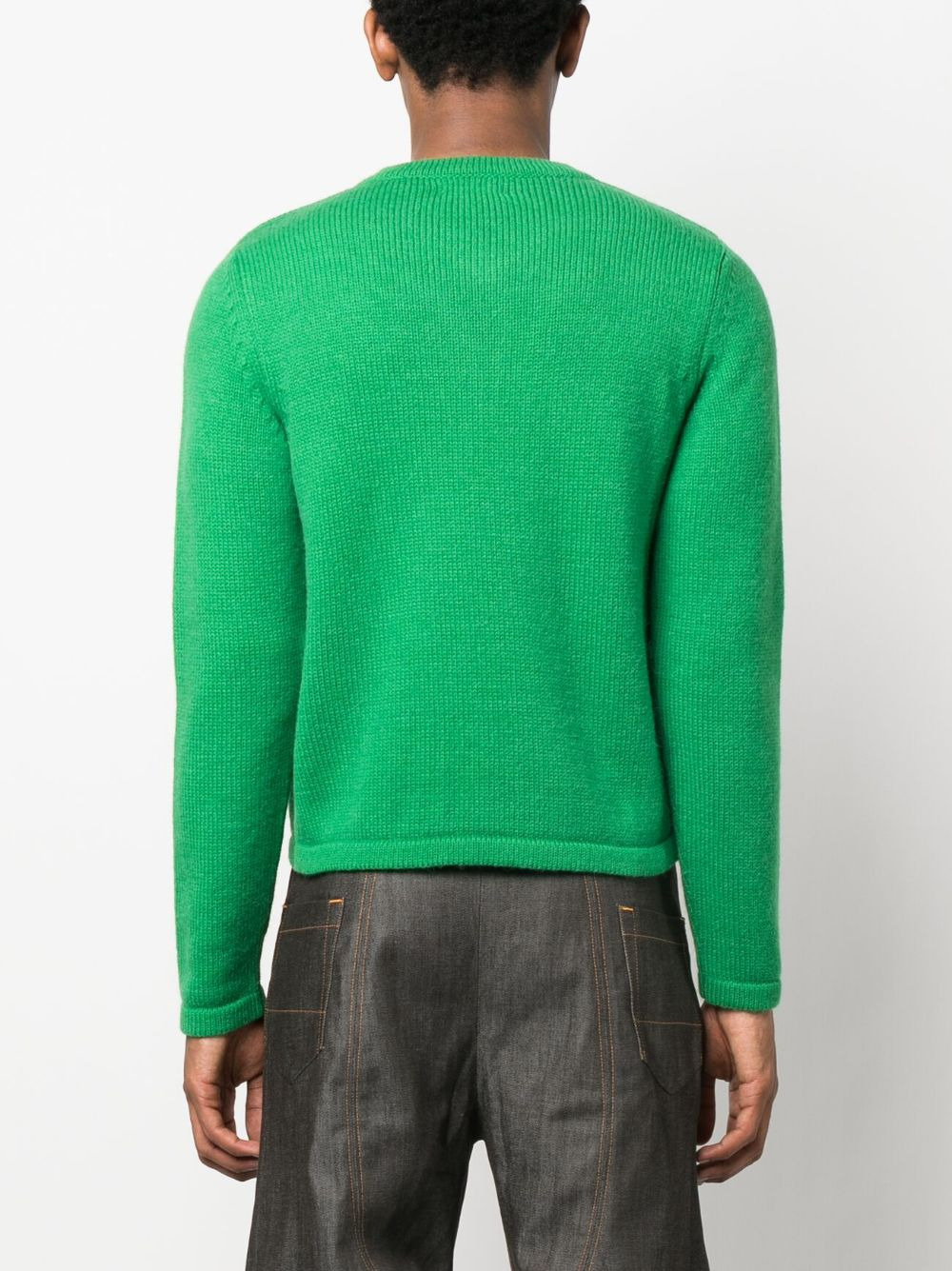 knit v-neck sweater - 4