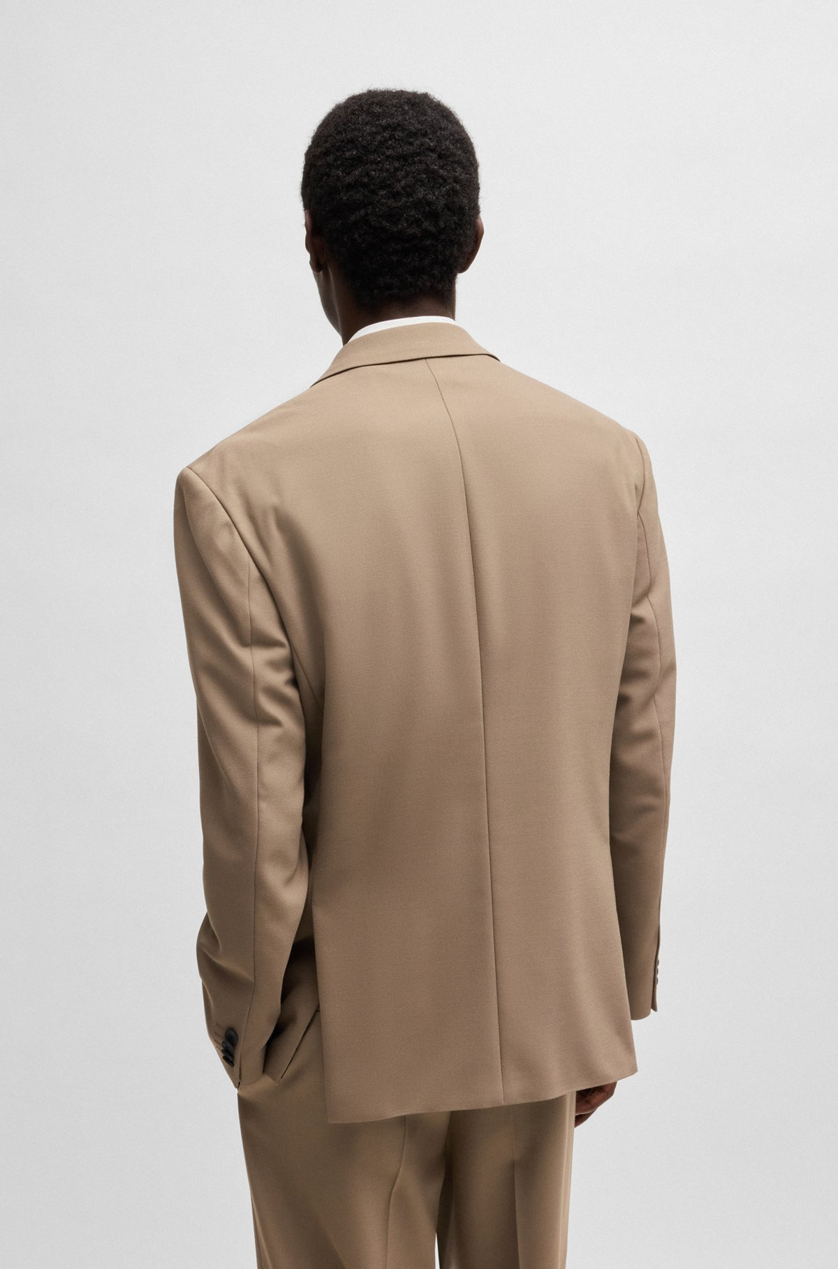MODERN-FIT JACKET IN STRETCH TWILL WITH FULL LINING - 4