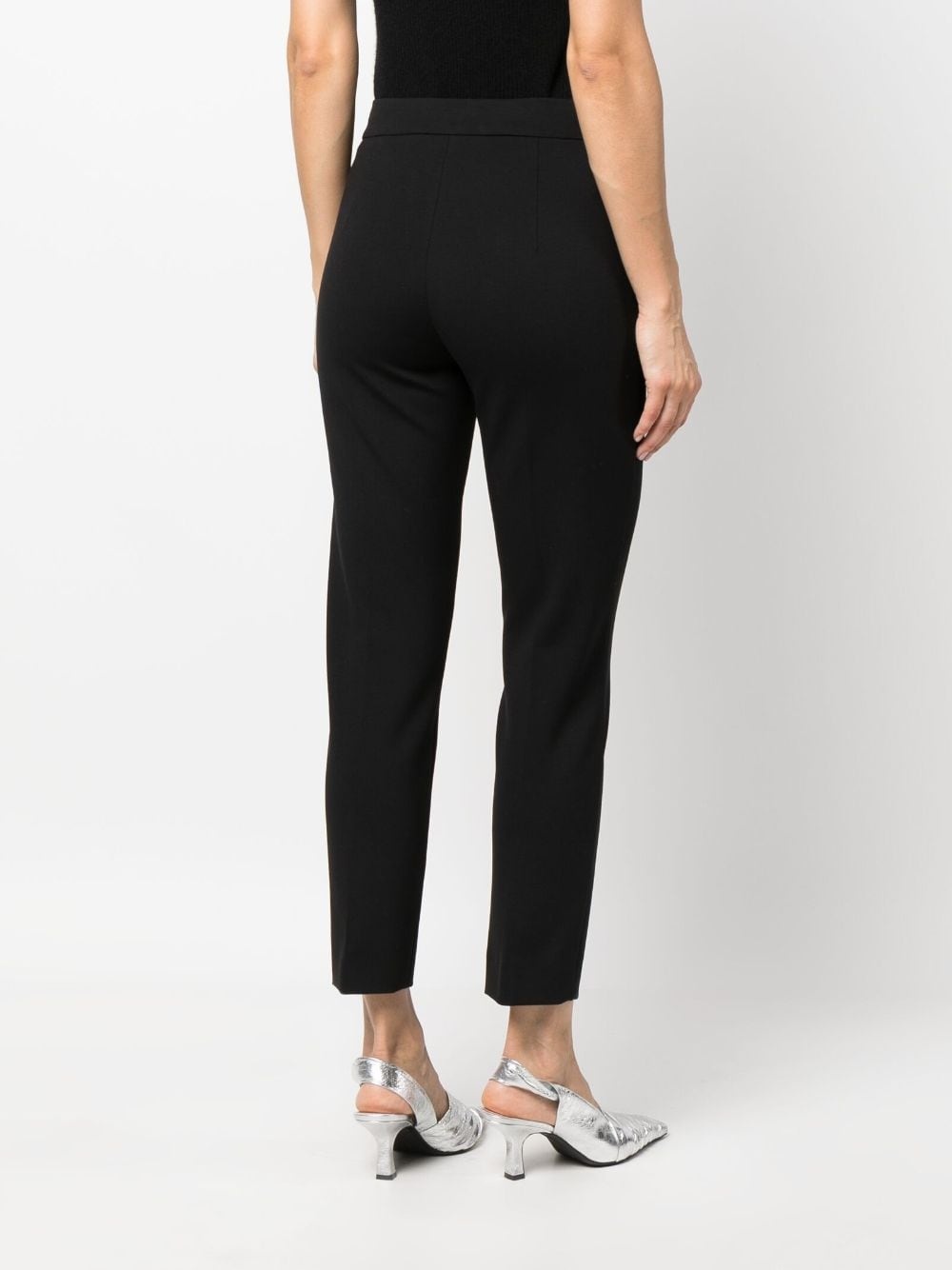 high-waisted cropped trousers - 4