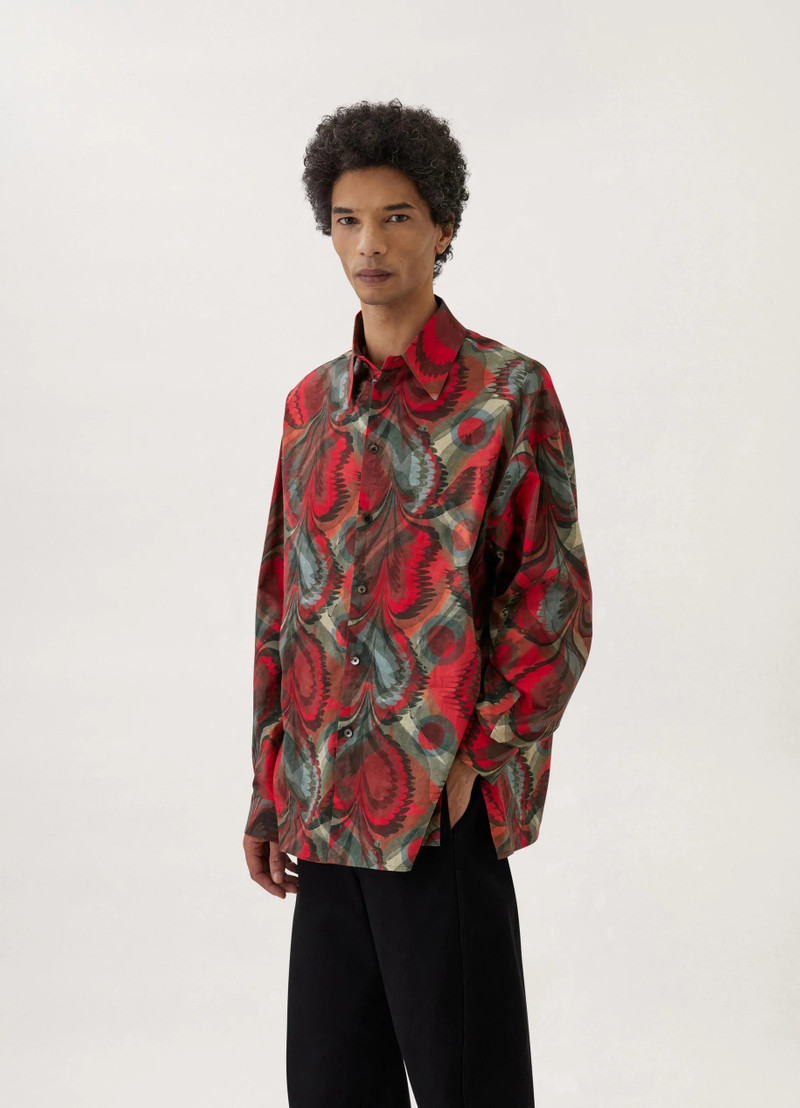 REGULAR COLLAR TWISTED SHIRT
COTTON PRINT 4