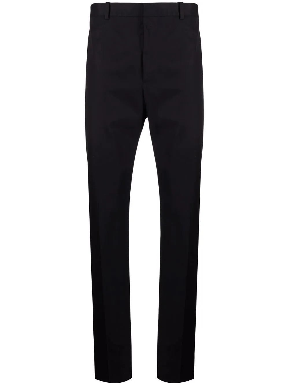 slim fit cotton trousers - 1