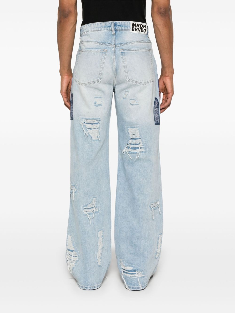 Side Patch Relaxation jeans - 4