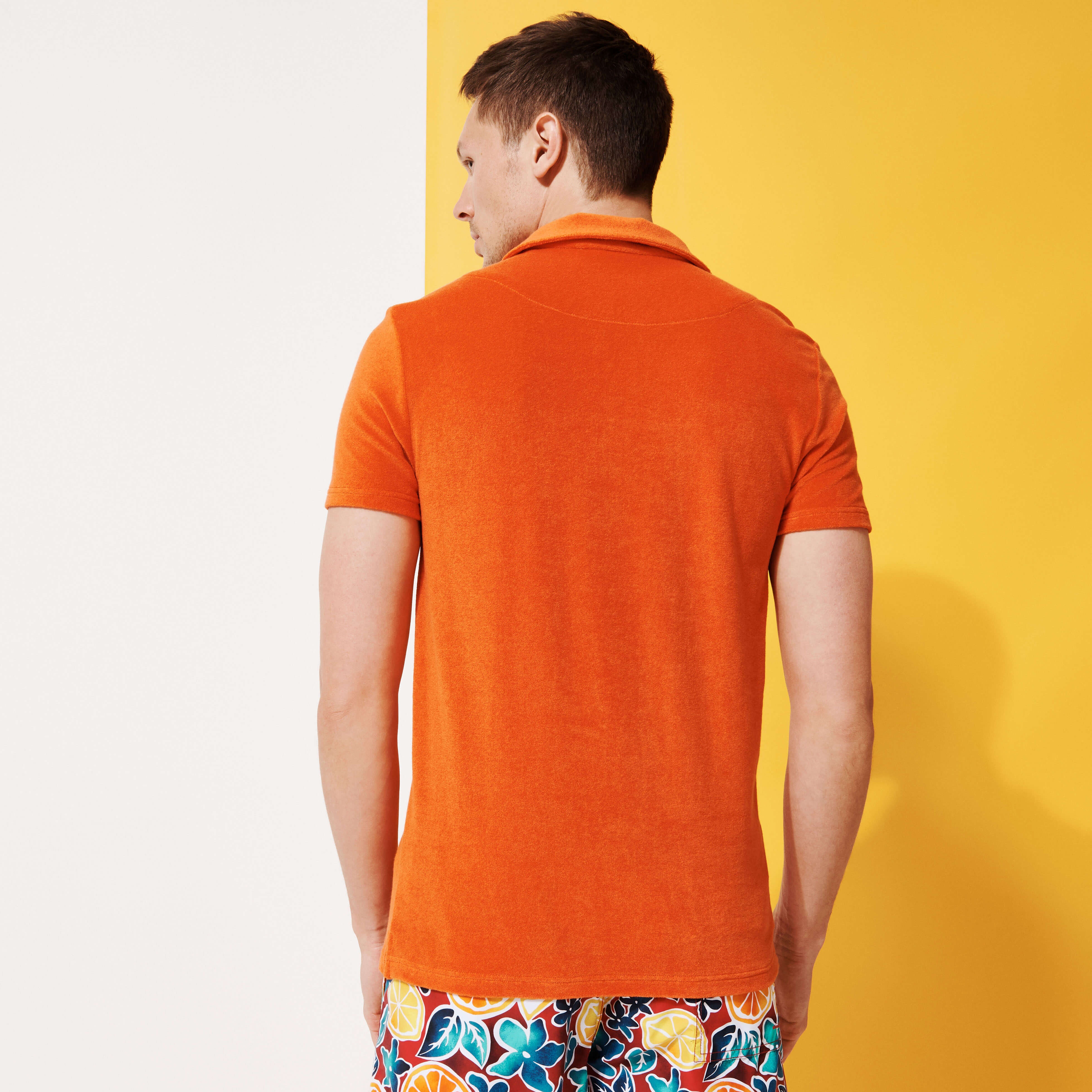 Men Jacquard Polo Solid - 4