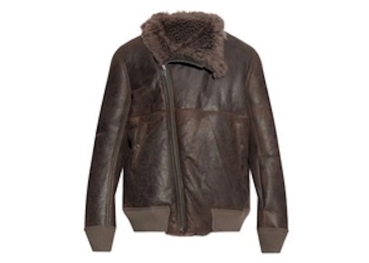 Rick Owens Bomber In Montone Hollywood Flight Jacket Dark DUSt - 1