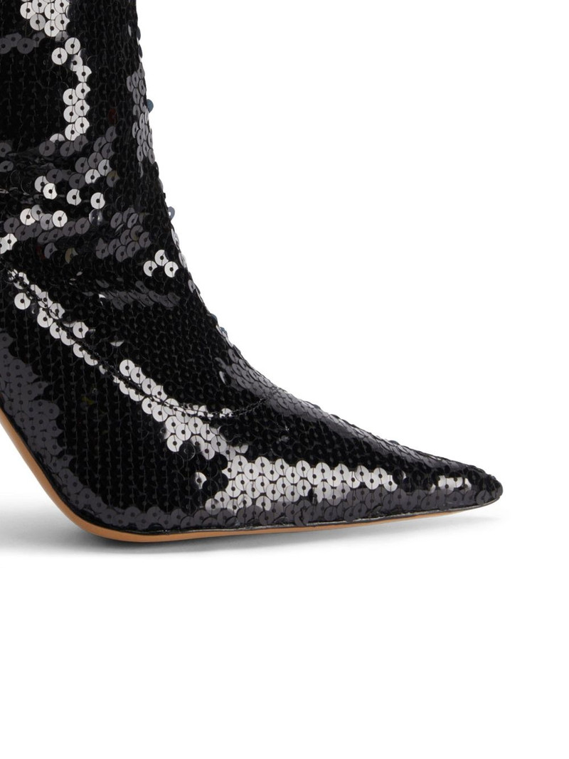 100mm sequin-embellished boots 4