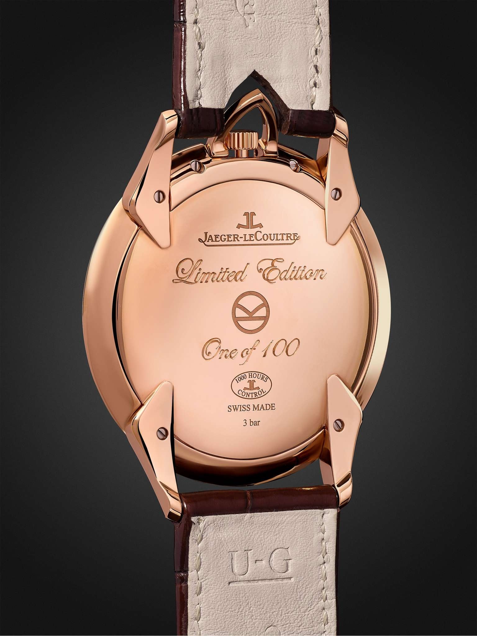 Limited Edition Master Ultra Thin Kingsman Knife 18-Karat Rose Gold and Alligator Watch, Ref. No. 34 - 5