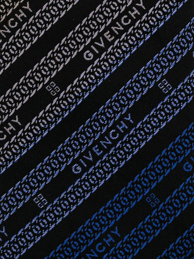 Givenchy logo jacquard satin tie outlook