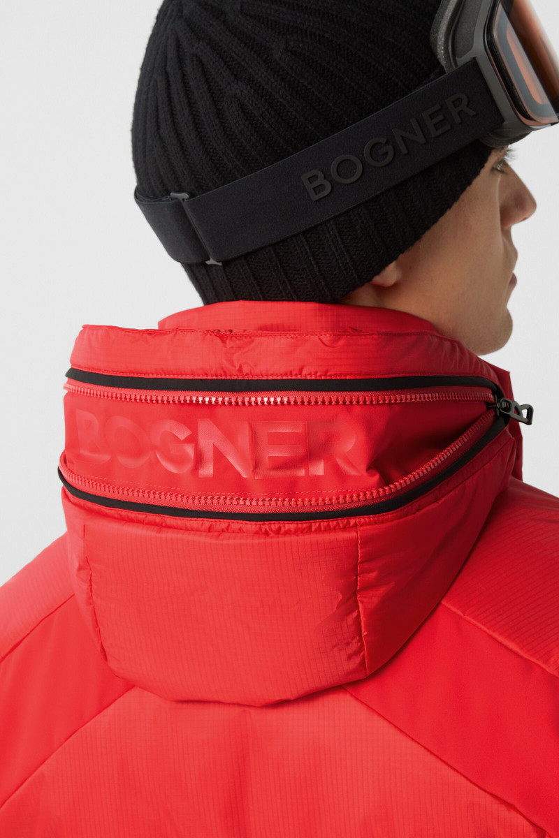Henik down ski jacket in Red 8