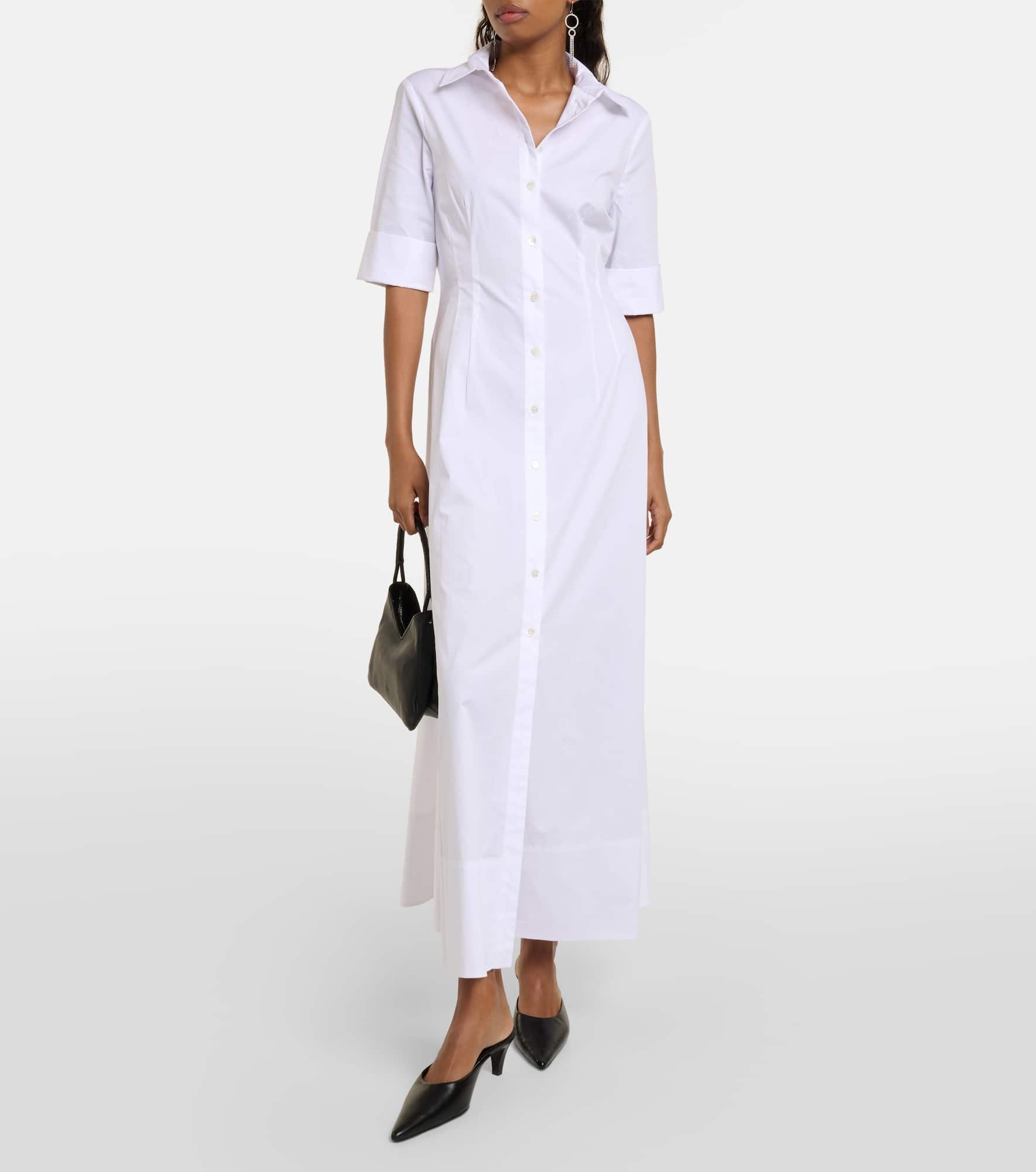 Joan cotton poplin shirt dress - 2