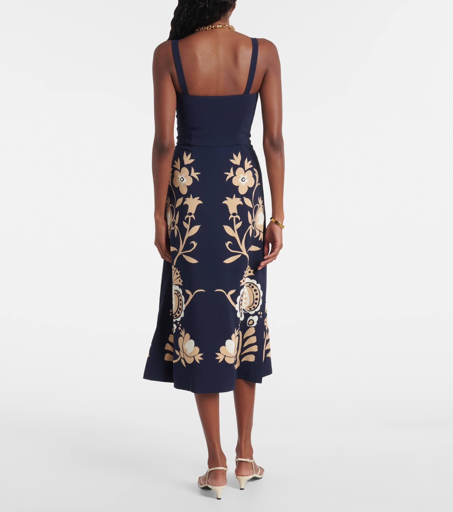 Buy Me A Martini floral satin midi dress - 3