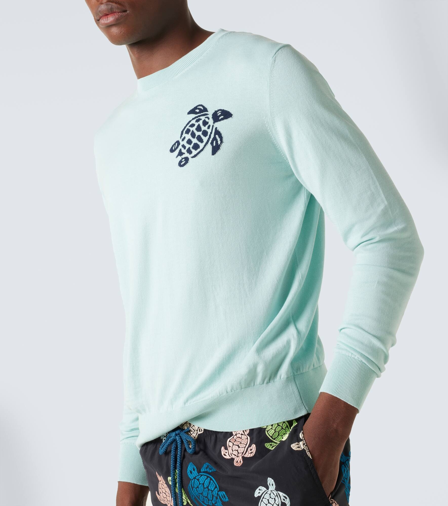 Jacquard cotton sweater - 5