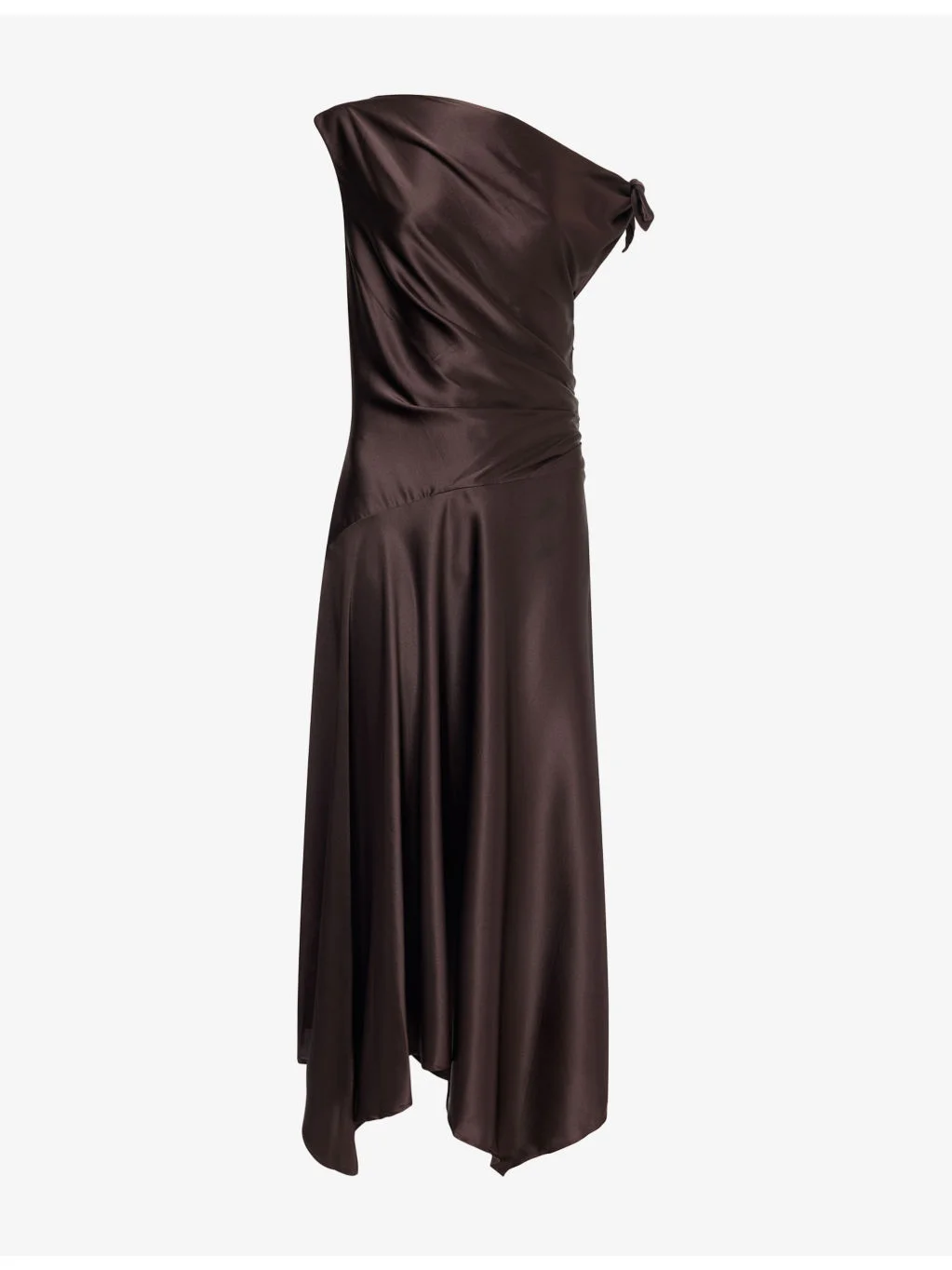 Portia Asymmetric Silk Dress - 1