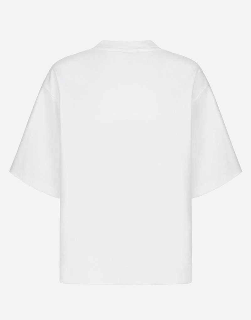 Dolce & Gabbana Jersey T-shirt with “Dolce & Gabbana” print outlook
