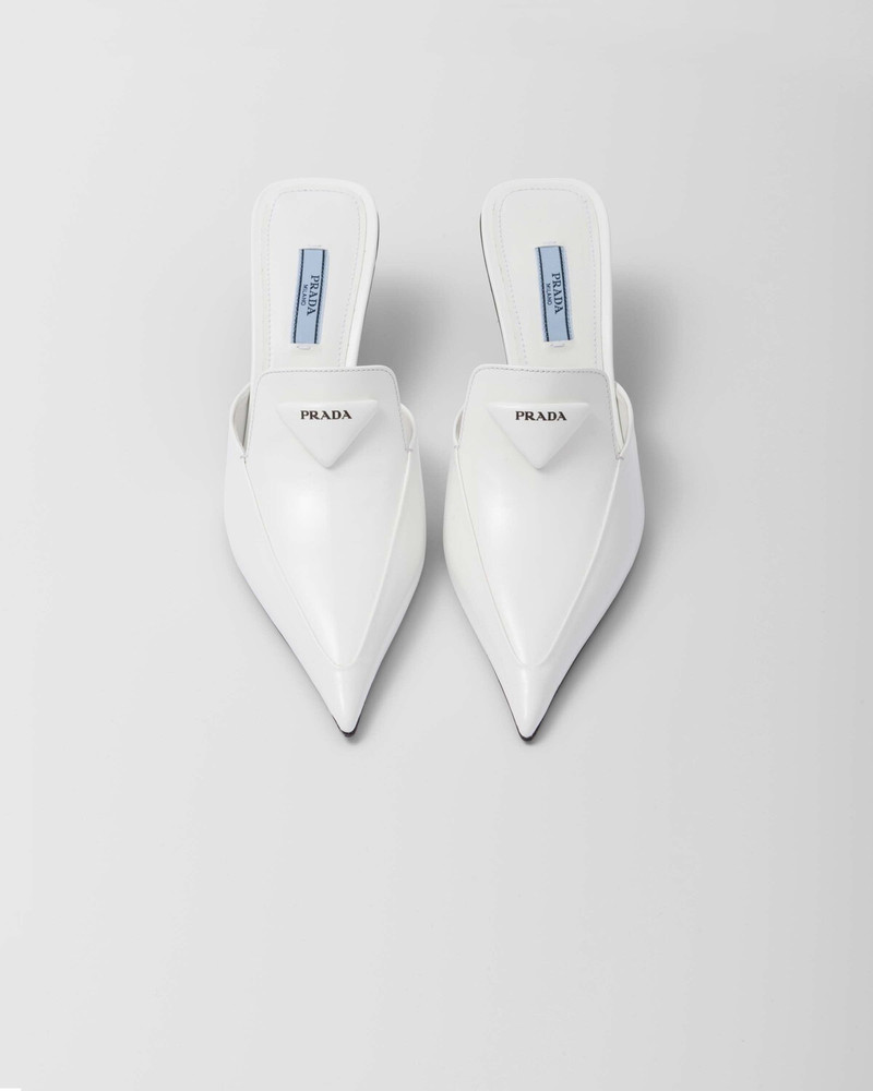 Brushed leather sabots 3