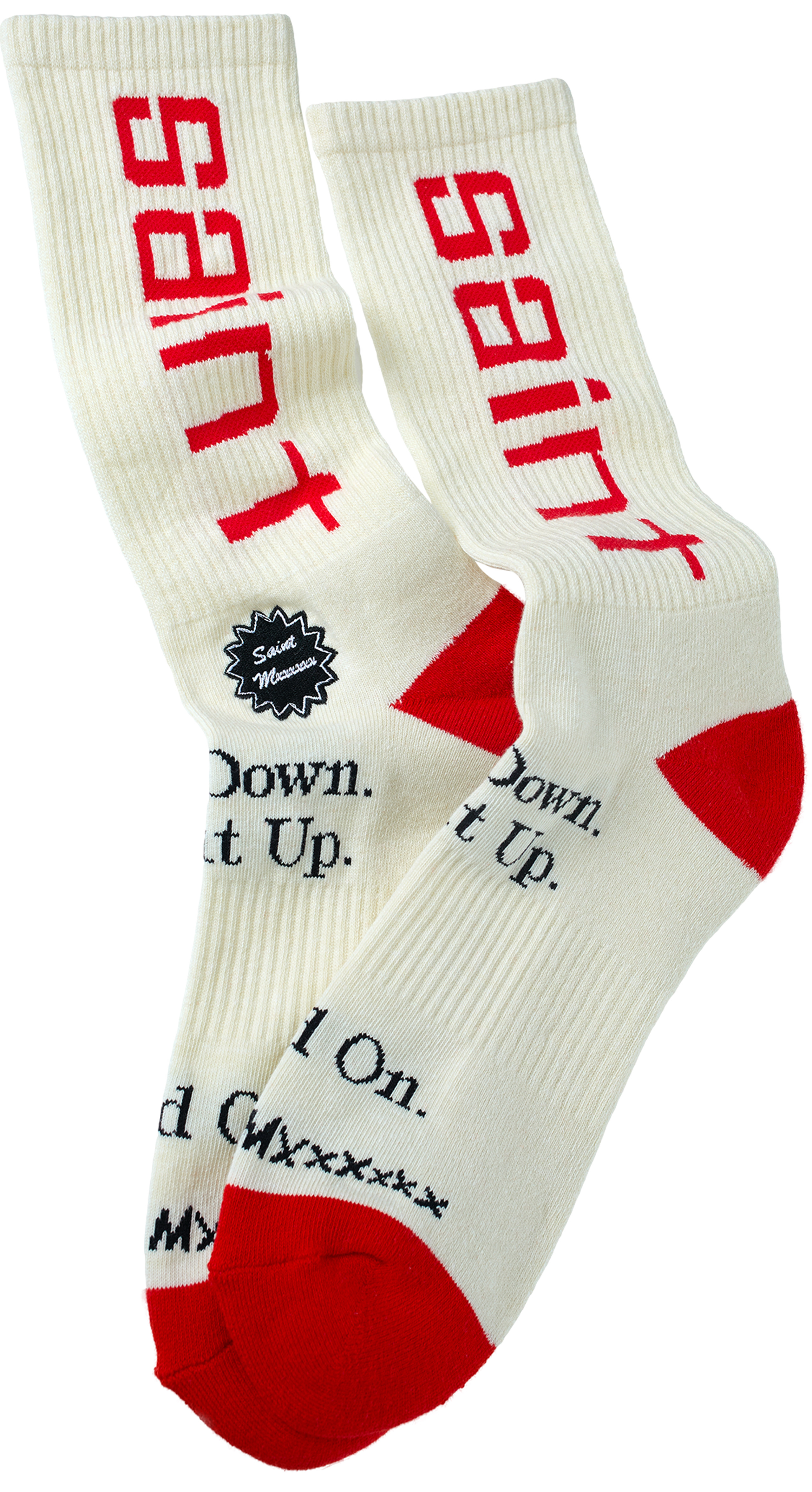 WHITE LOGO SOCKS - 1