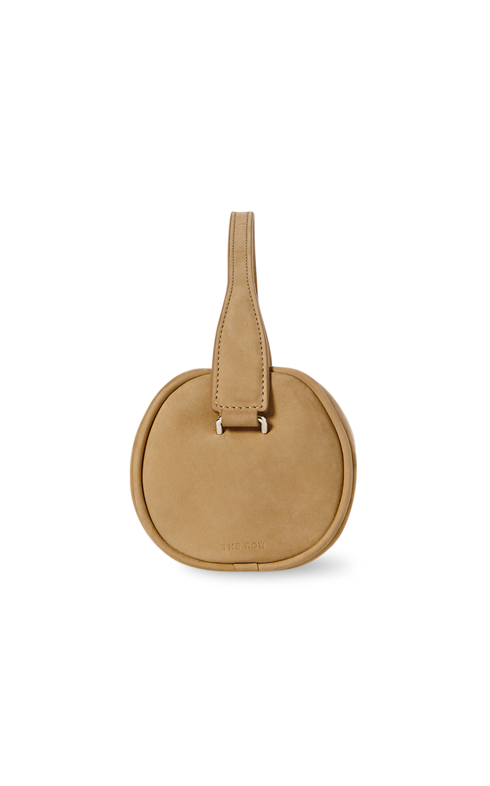 Round 90's Suede Top Handle Bag yellow - 3
