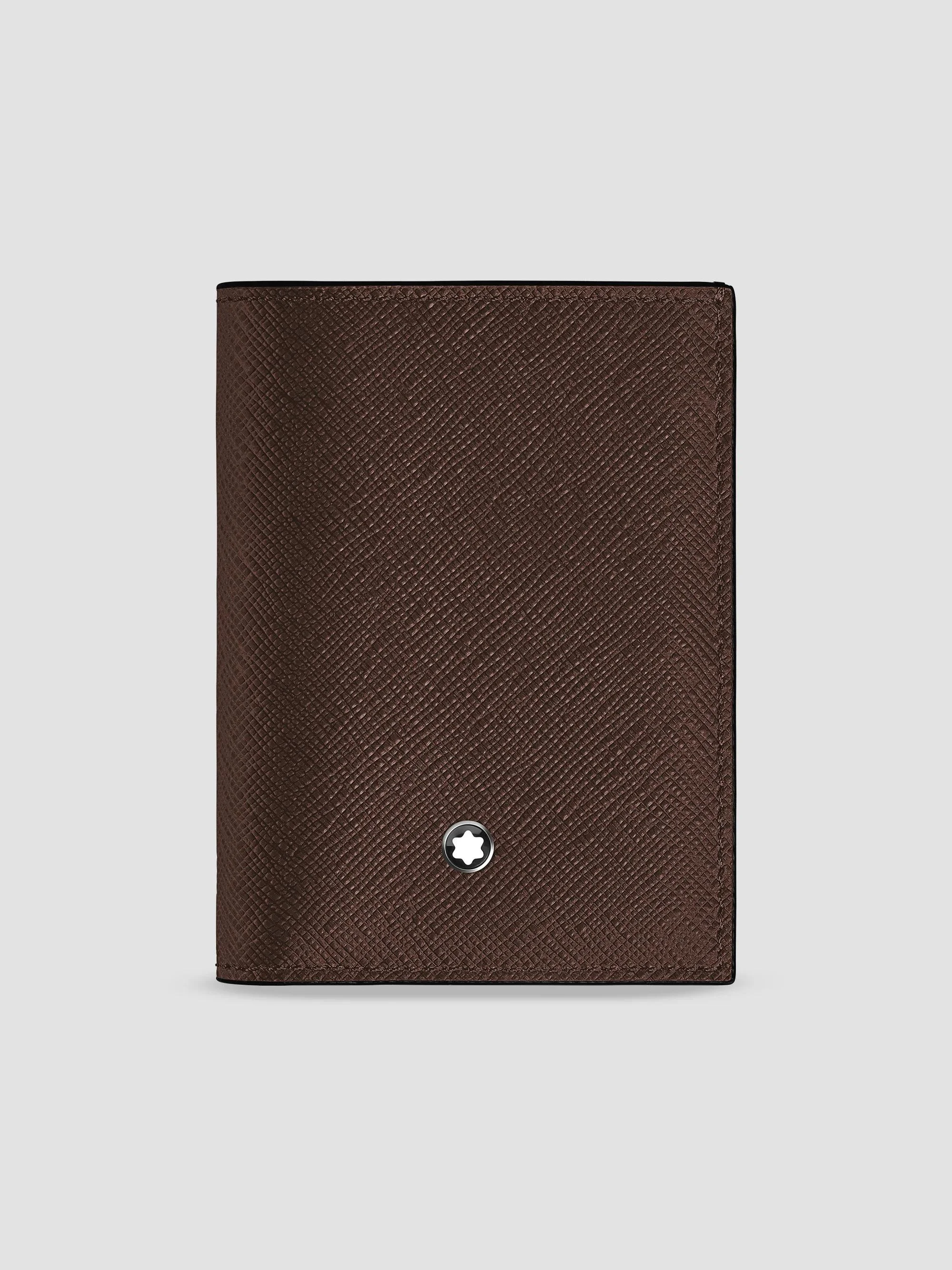 Men's Sartorial Leather Mini Wallet - Brown - 1
