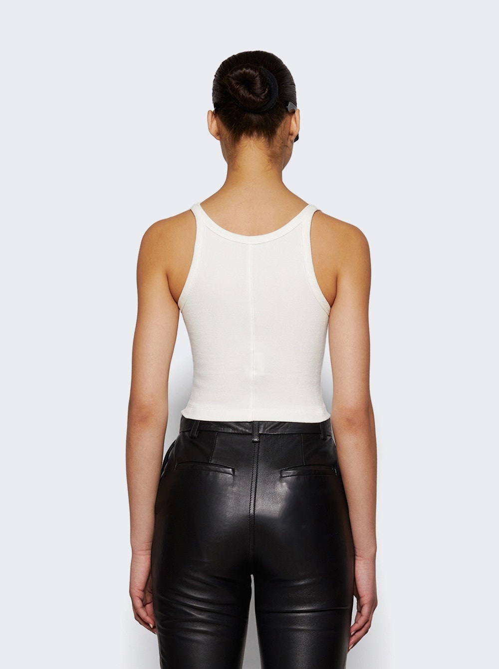 X Hailey Bieber Ribbed Tank Off White - 5