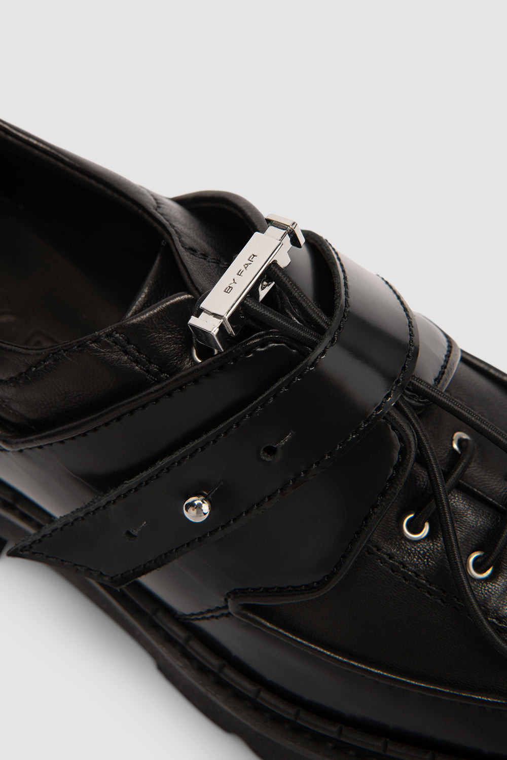 Yaka Creeper Black Semi Patent and Nappa Leather - 4