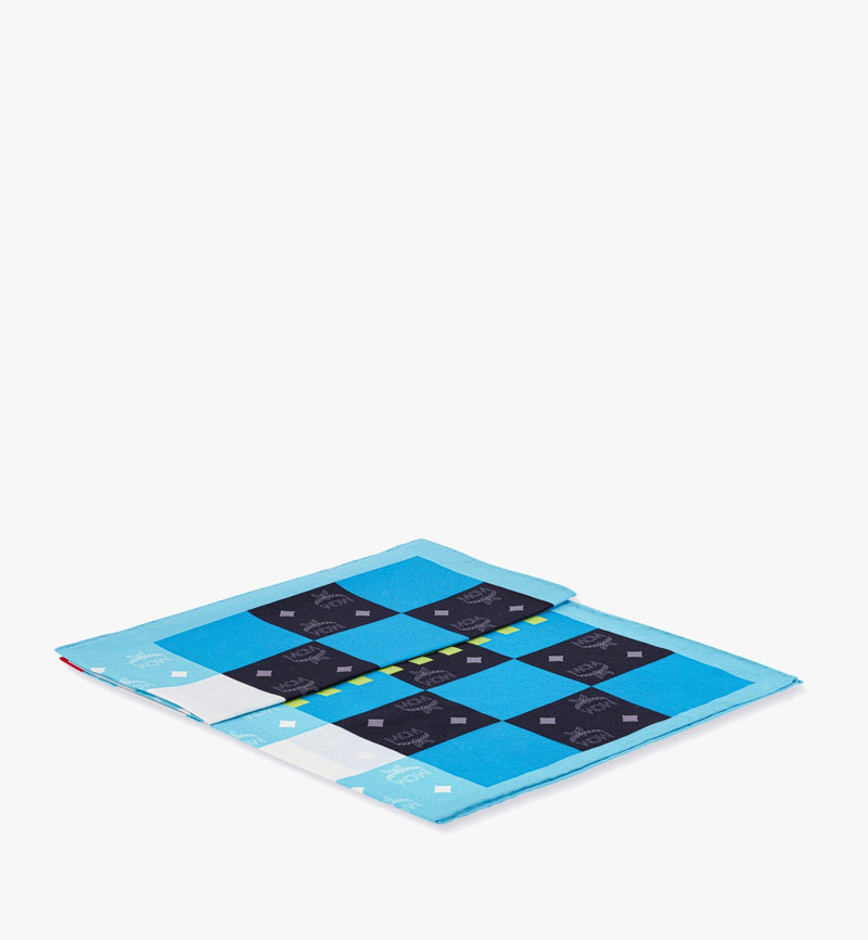 MCM Checkerboard Monogram Print Bandana Scarf outlook