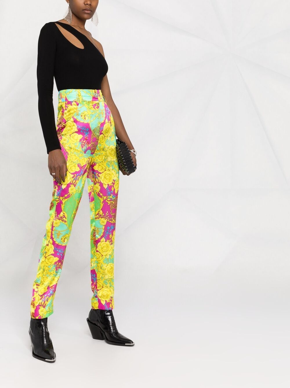 New Baroque print trousers - 4