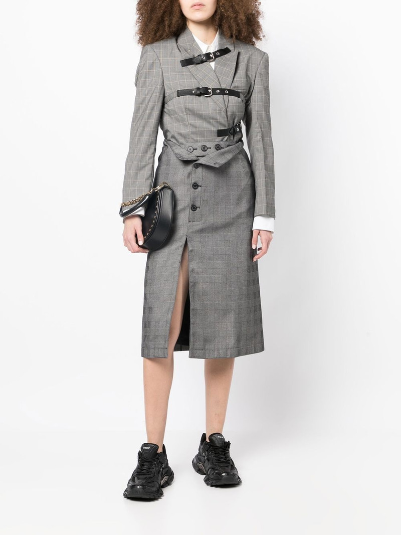 rokh button-front midi skirt outlook