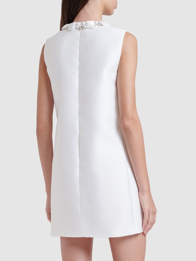 【送料&関税込】Versace Silk Blend Duchesse Mini Dress VERSACE Silk blend duchesse mini dress | luisaviaroma