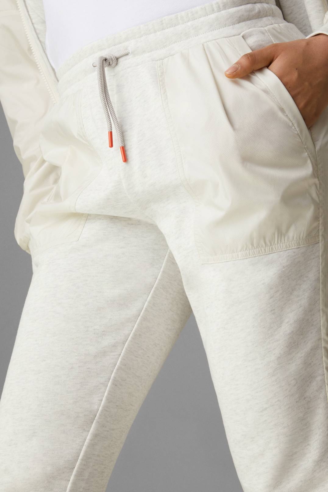 BONJA JOGGING PANTS IN LIGHT GRAY MELANGE - 5