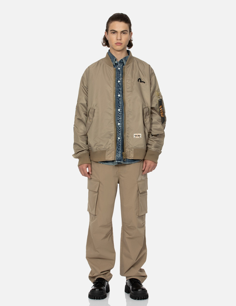 EVISU "VIRTUAL VACATION" DAICOCK PRINT LOOSE FIT BOMBER JACKET outlook