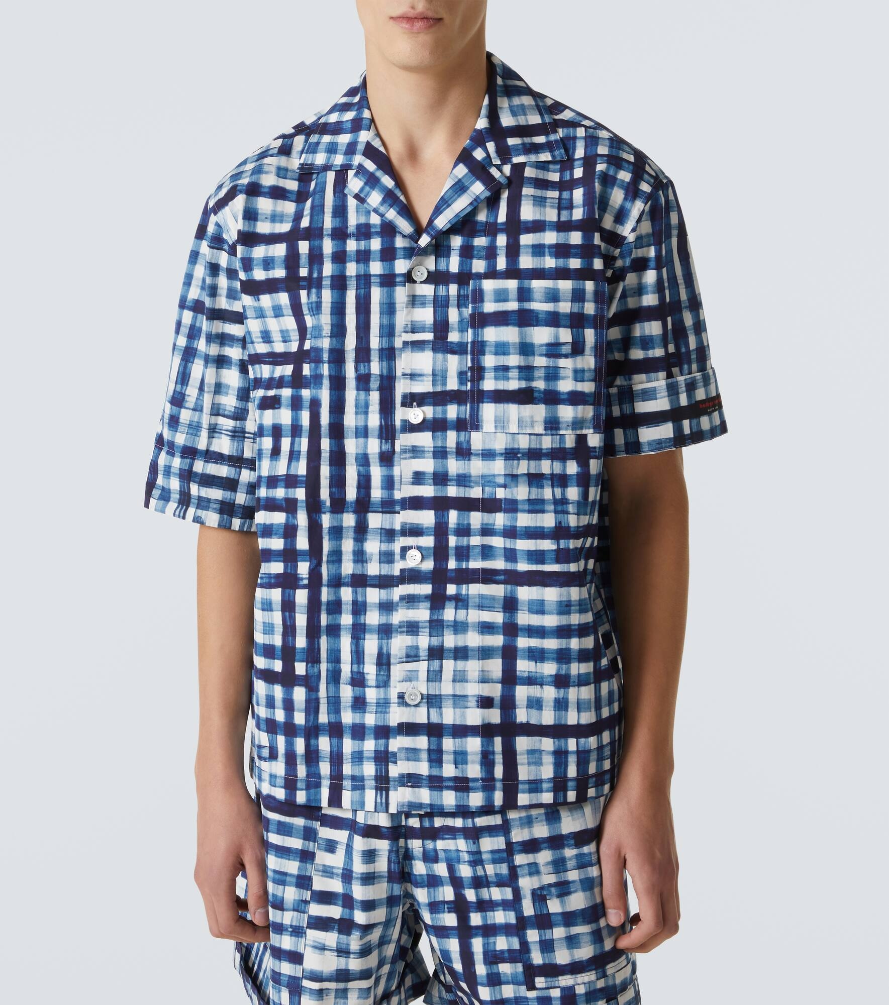 Gingham cotton bowling shirt - 3