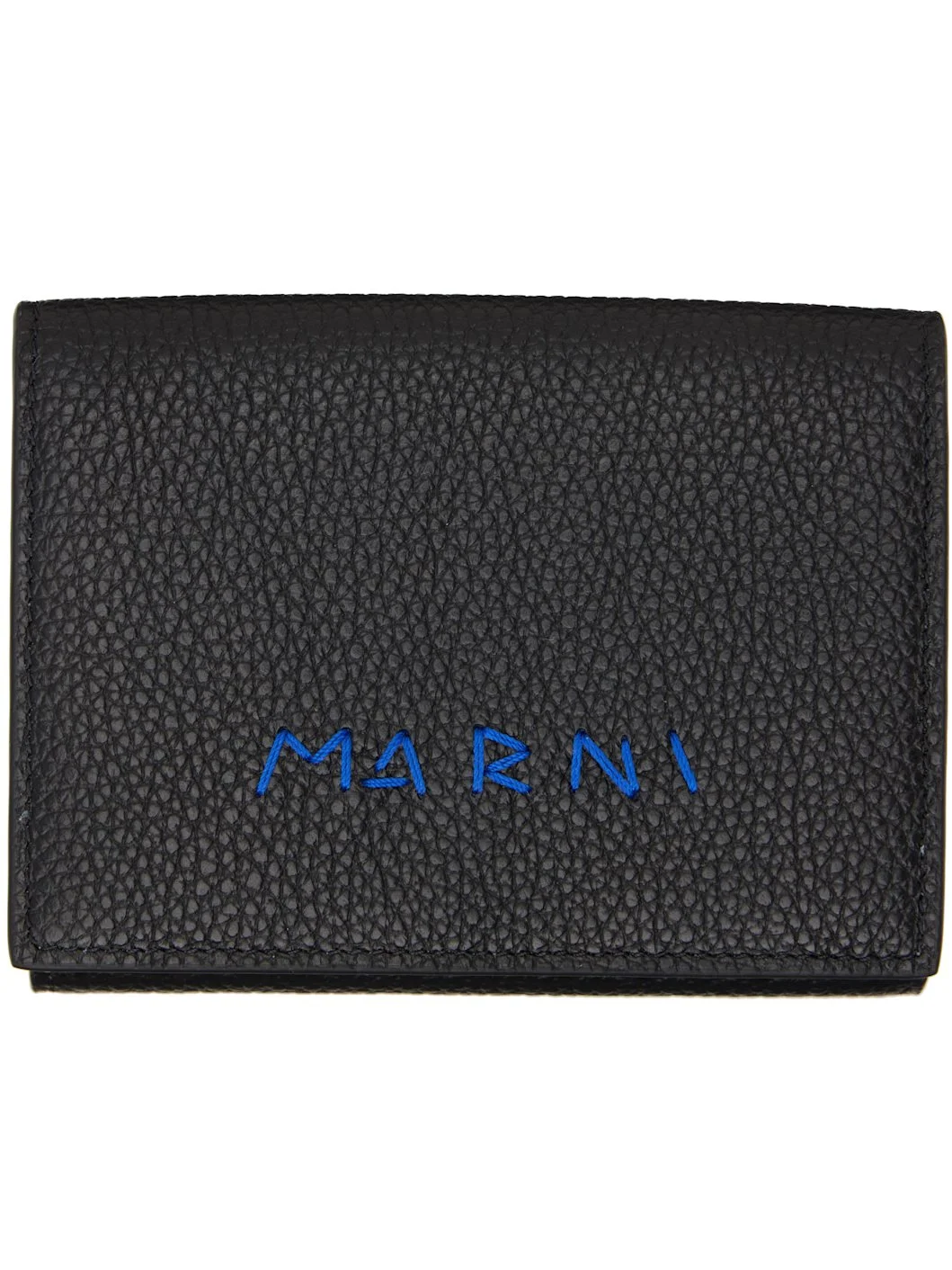 Black 'Marni Mending' Leather Trifold Wallet - 1
