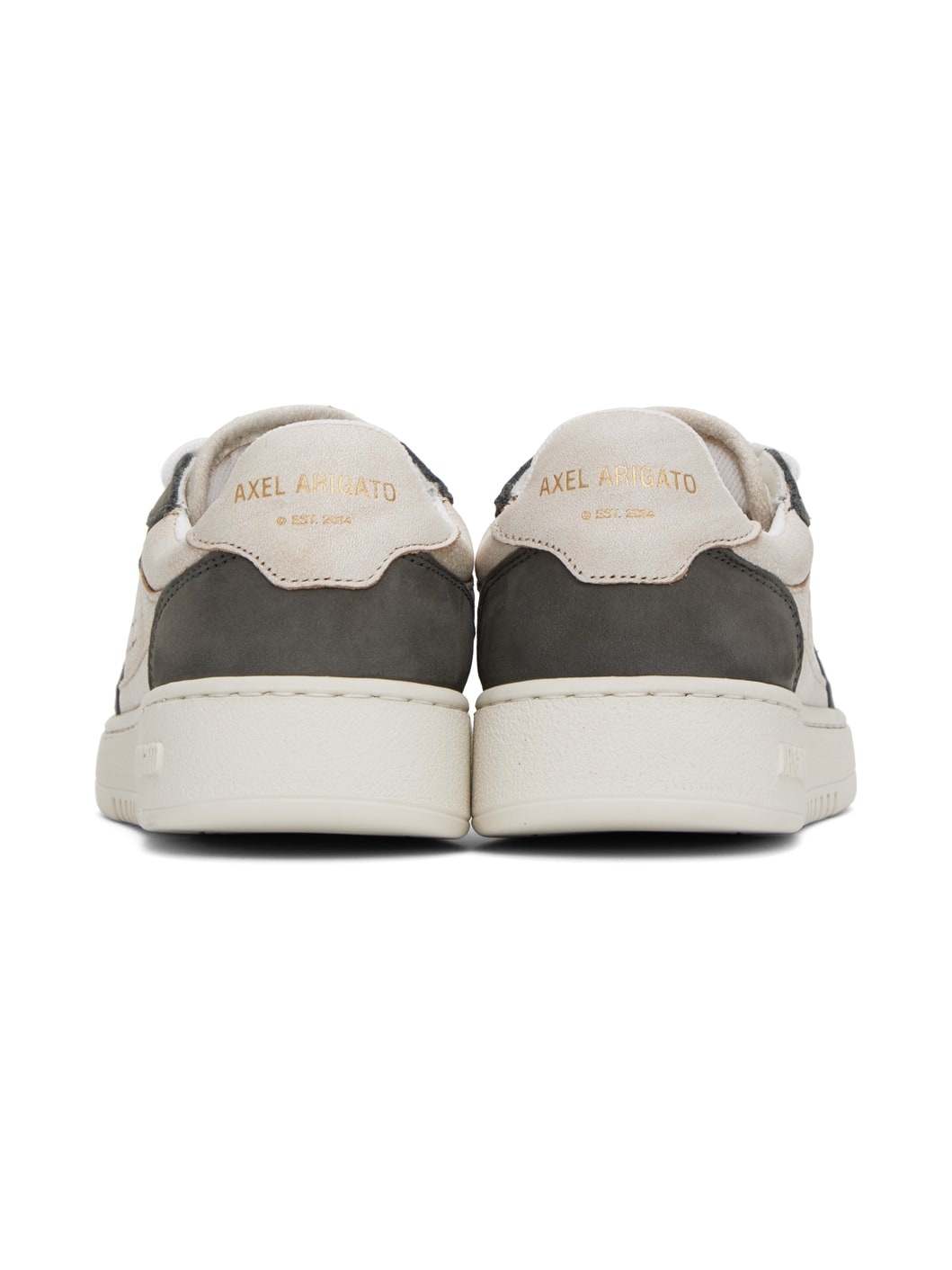 Beige & Gray Dice Lo Sneakers - 2