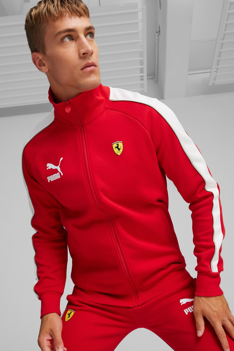 PUMA Scuderia Ferrari Race Iconic T7 Men's Motorsport Jacket outlook