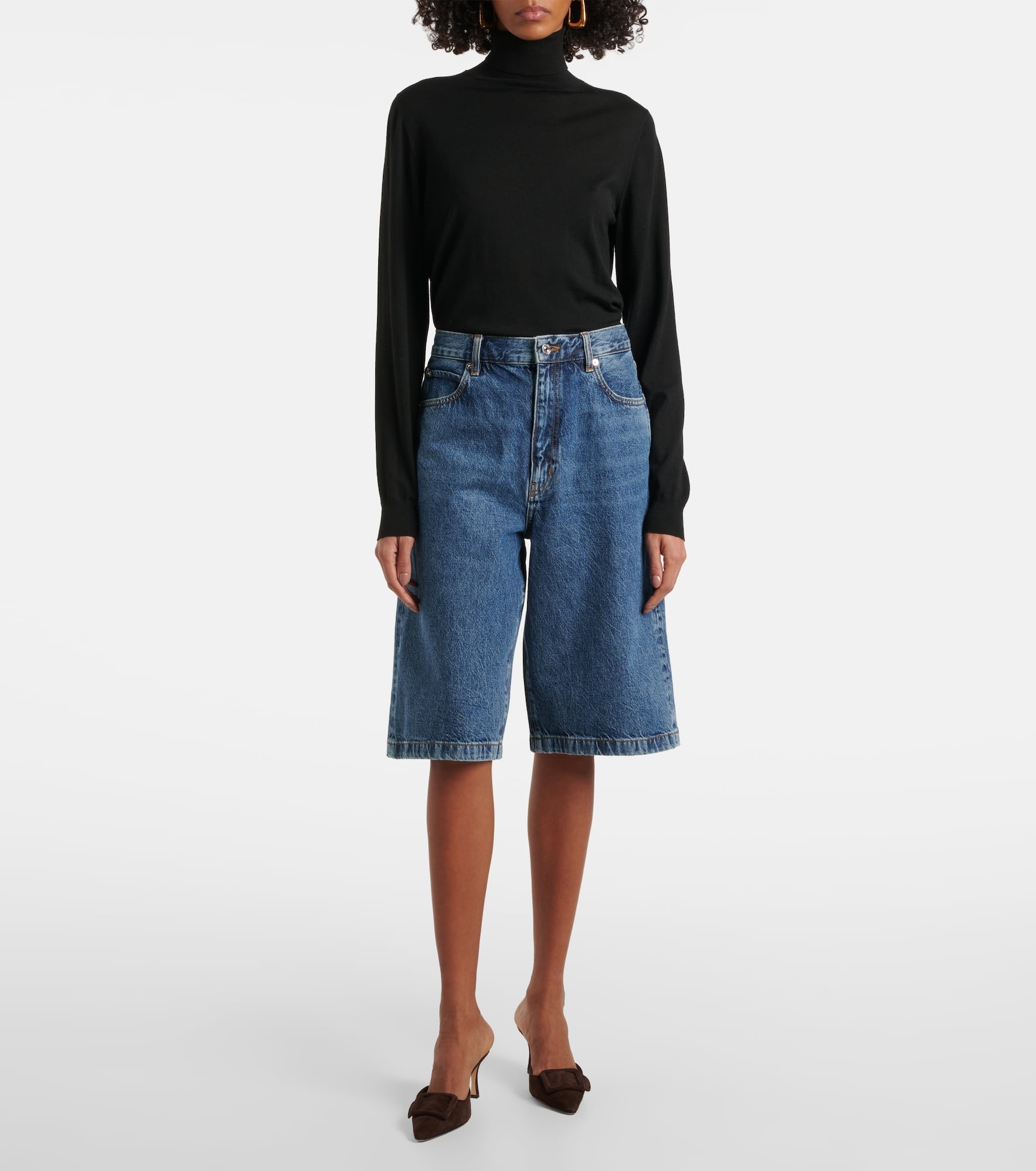 Boy denim Bermuda shorts - 7