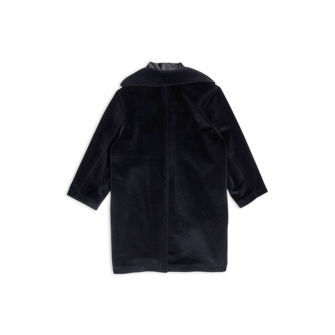 Men's Deconstructed Carcoat in Black - 5