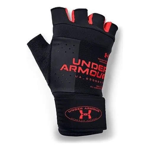 Under Armour Weightlifting Gloves 'Black Red' 1356688-001 - 1