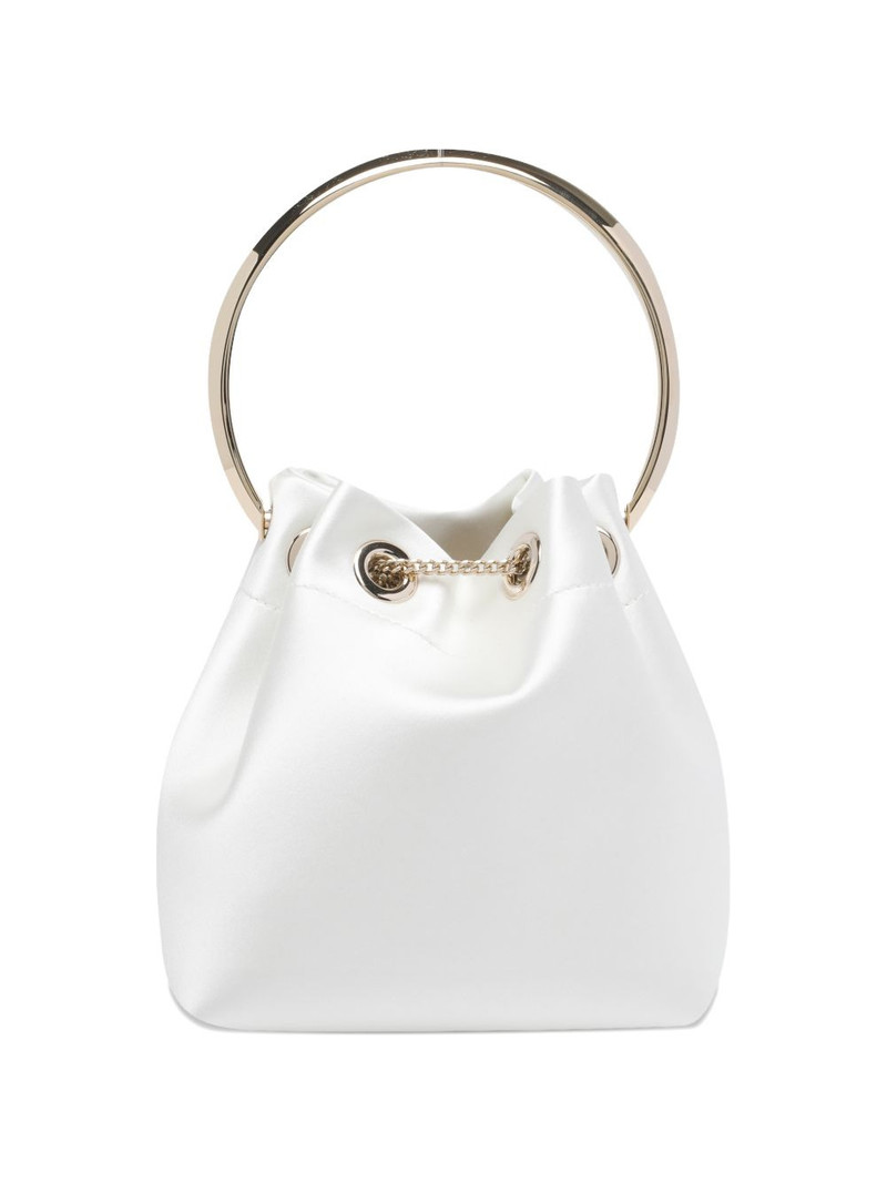 JIMMY CHOO handle chain bon bon bucket bag outlook