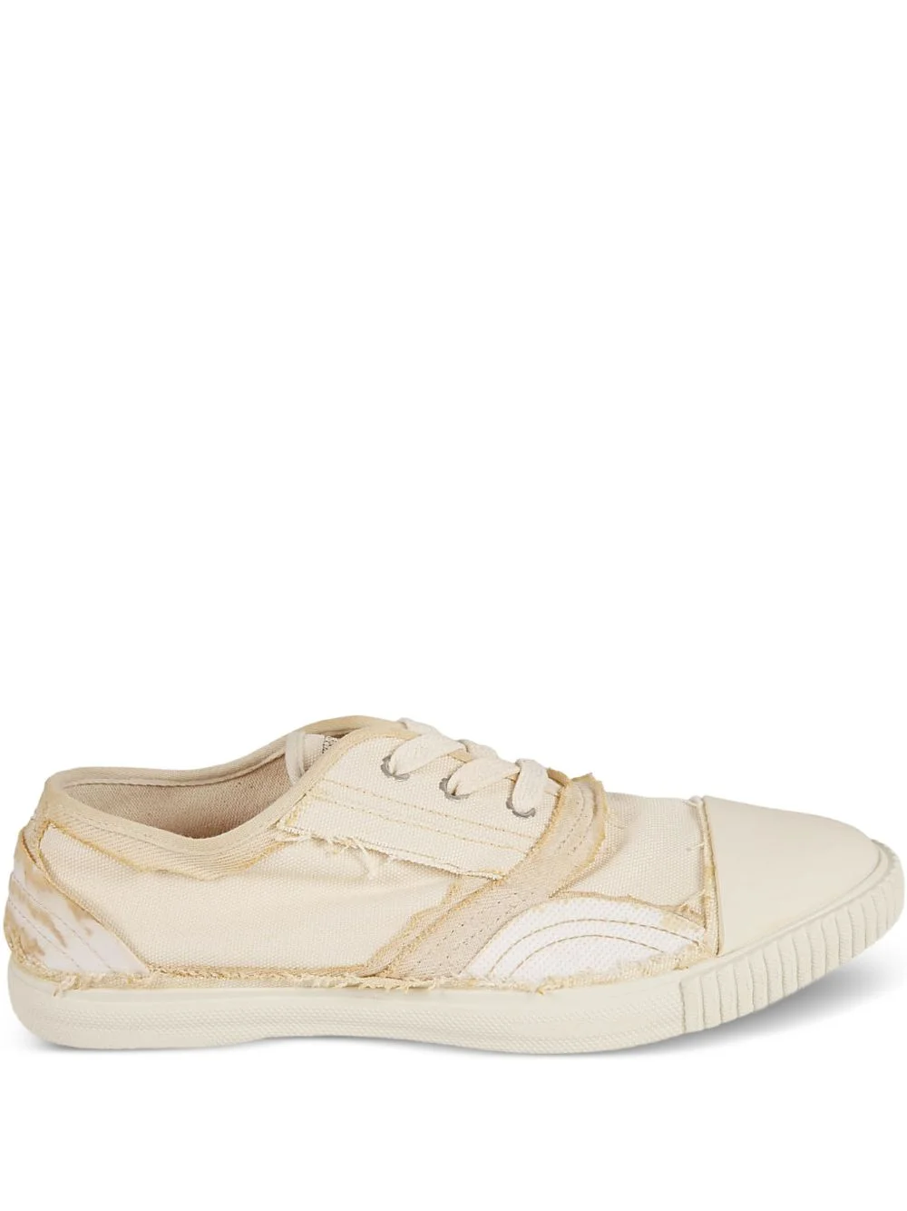 frayed-detail sneakers - 1