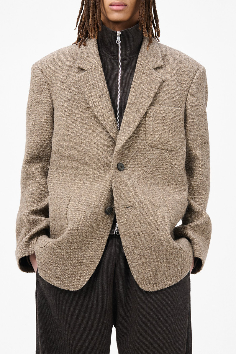 Embrace Blazer Natural Brown Sack Weave 4