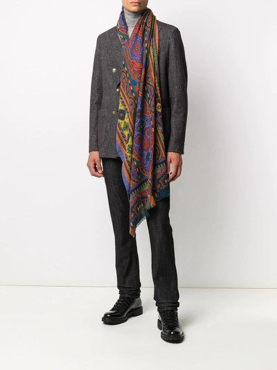 Etro Delhy patterned scarf outlook