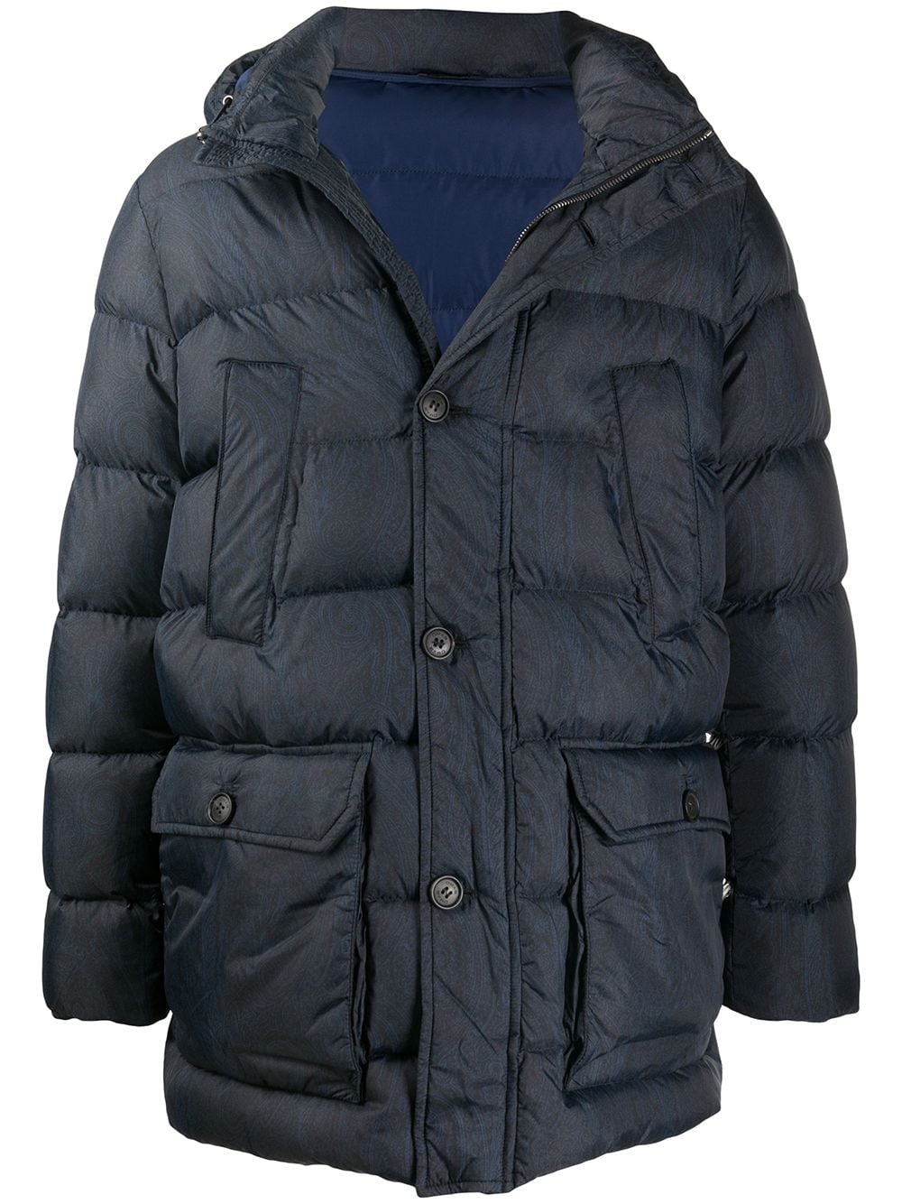 padded hooded jacket - 1