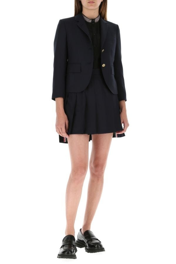 Midnight blue wool blazer - 2