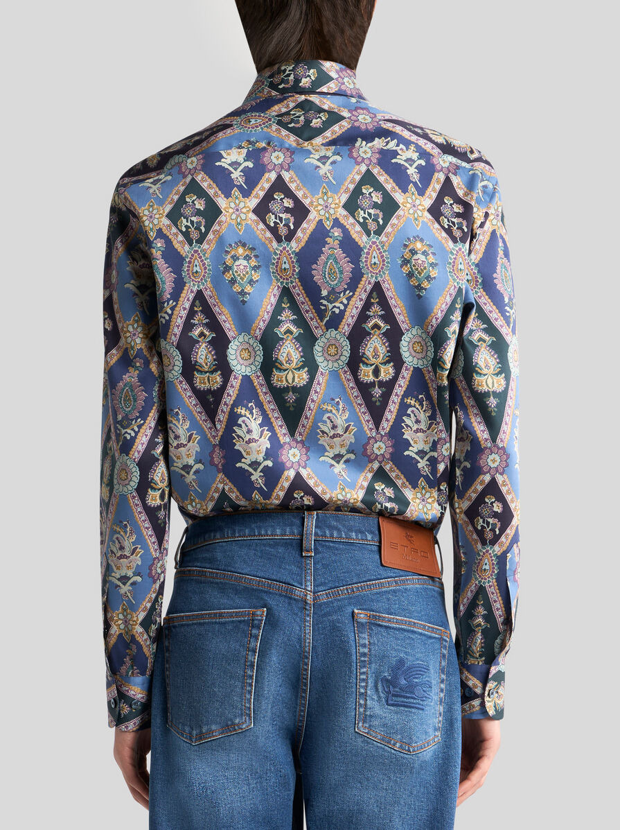 COTTON SHIRT WITH ALL-OVER PRINT - 5