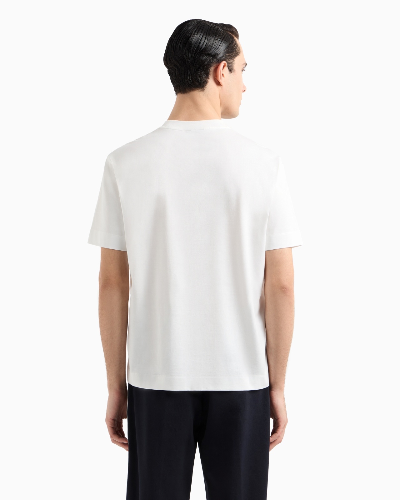 JERSEY T-SHIRT WITH EMBOSSED EAGLE LOGO - 3